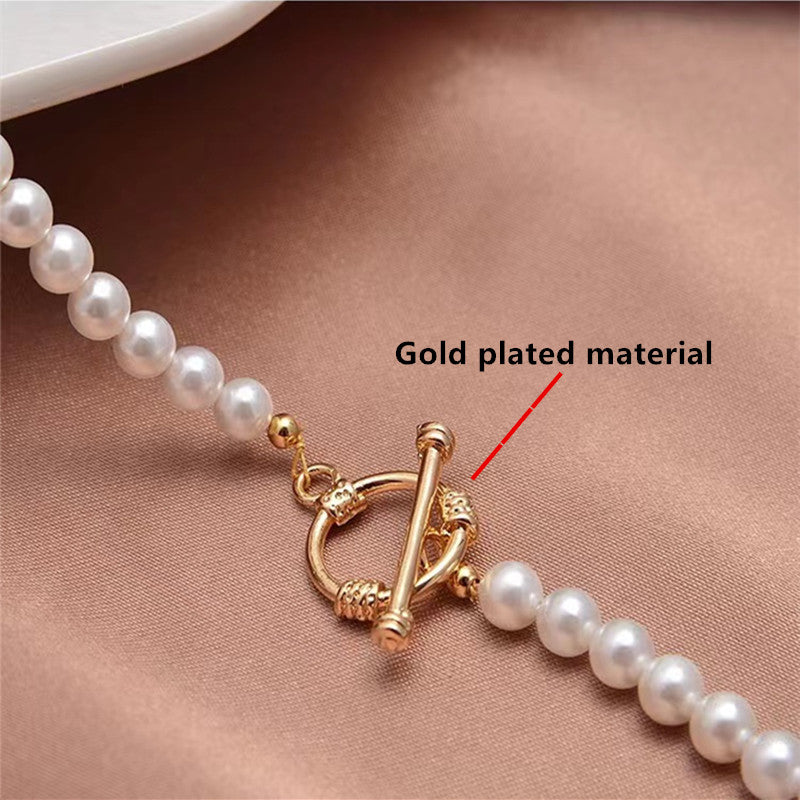 Natural small pearl necklace sweater chain WRX pearls wholesale