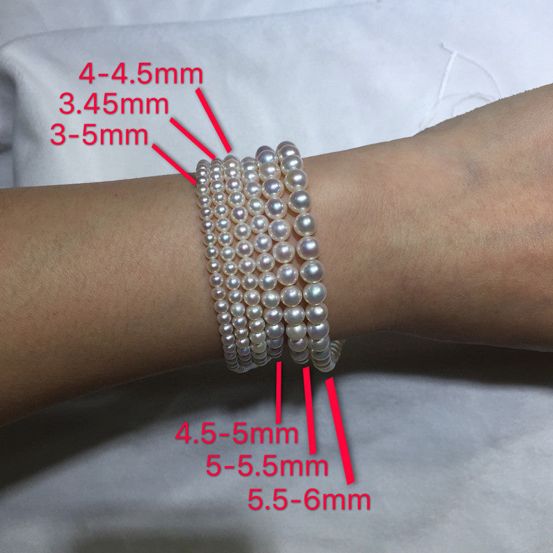 A natural pearl  worn by women Hand catenary WRX Pearls wholesale