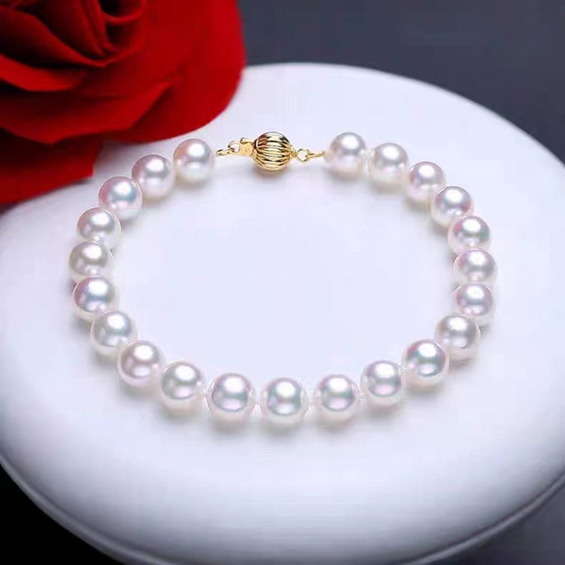 5.5mm-8mm AAAAA High quality white pearl bracelet WRX Pearls wholesale