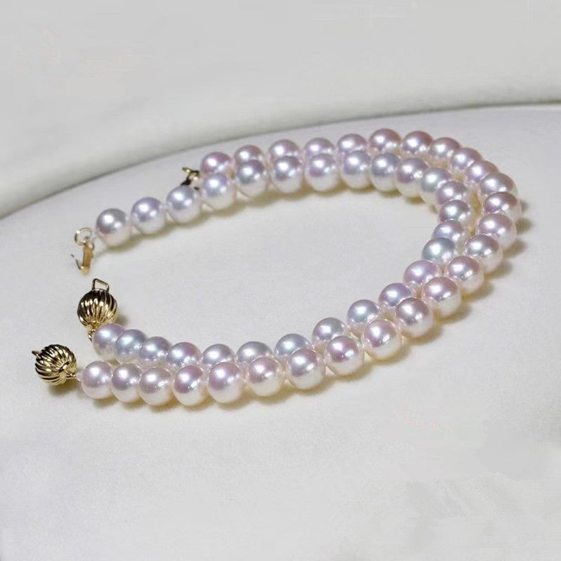 5.5mm-8mm AAAAA High quality white pearl bracelet WRX Pearls wholesale