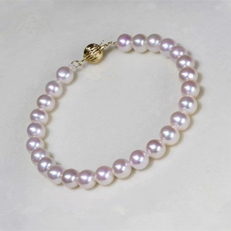 5.5mm-8mm AAAAA High quality white pearl bracelet WRX Pearls wholesale