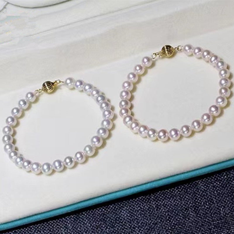 5.5mm-8mm AAAAA High quality white pearl bracelet WRX Pearls wholesale