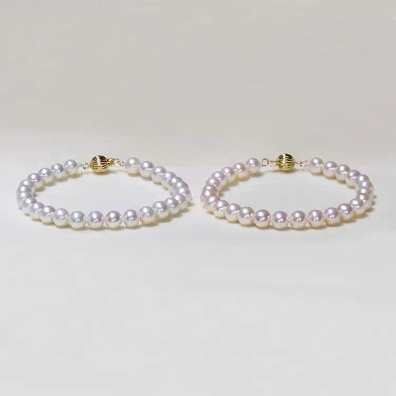 5.5mm-8mm AAAAA High quality white pearl bracelet WRX Pearls wholesale