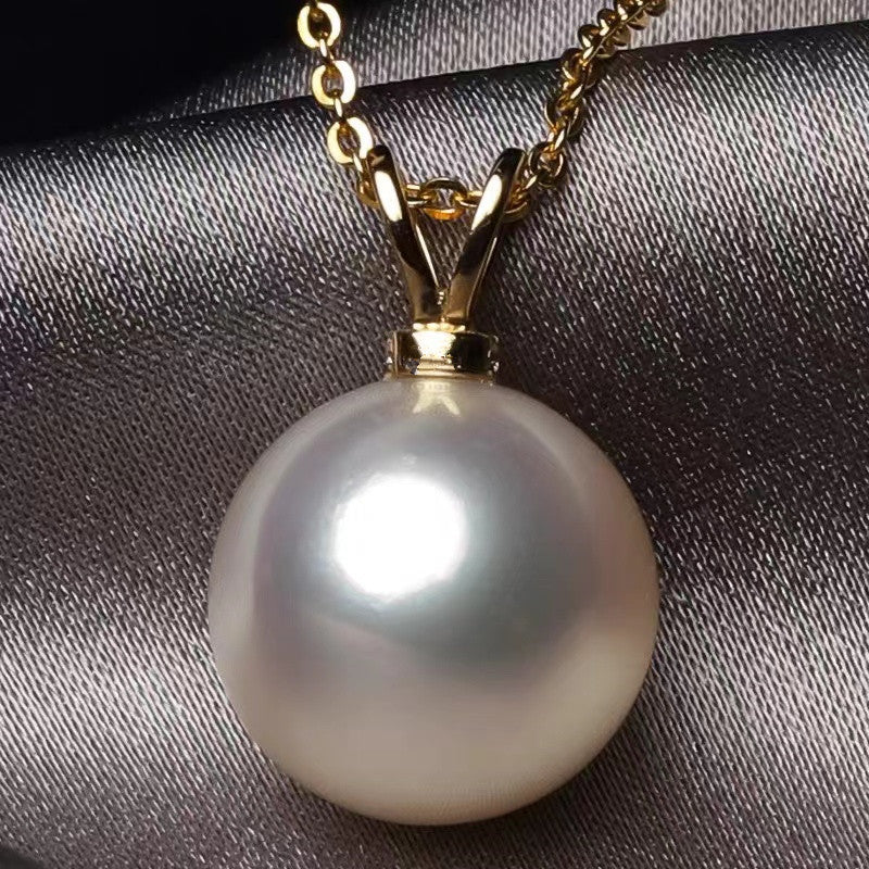 Natural pearl pendant 18K Gold Necklace WRX Pearls wholesale