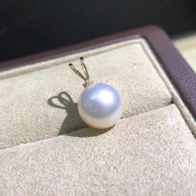 Natural pearl pendant 18K Gold Necklace WRX Pearls wholesale